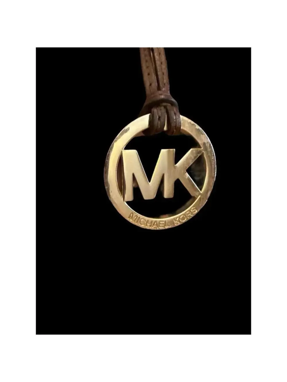 Michael Kors Tote Bag Canvas East West Jacquard Classic Business Gold Fob